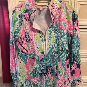 Lilly Pulitzer Size Small Half Zip Sweatshirt
